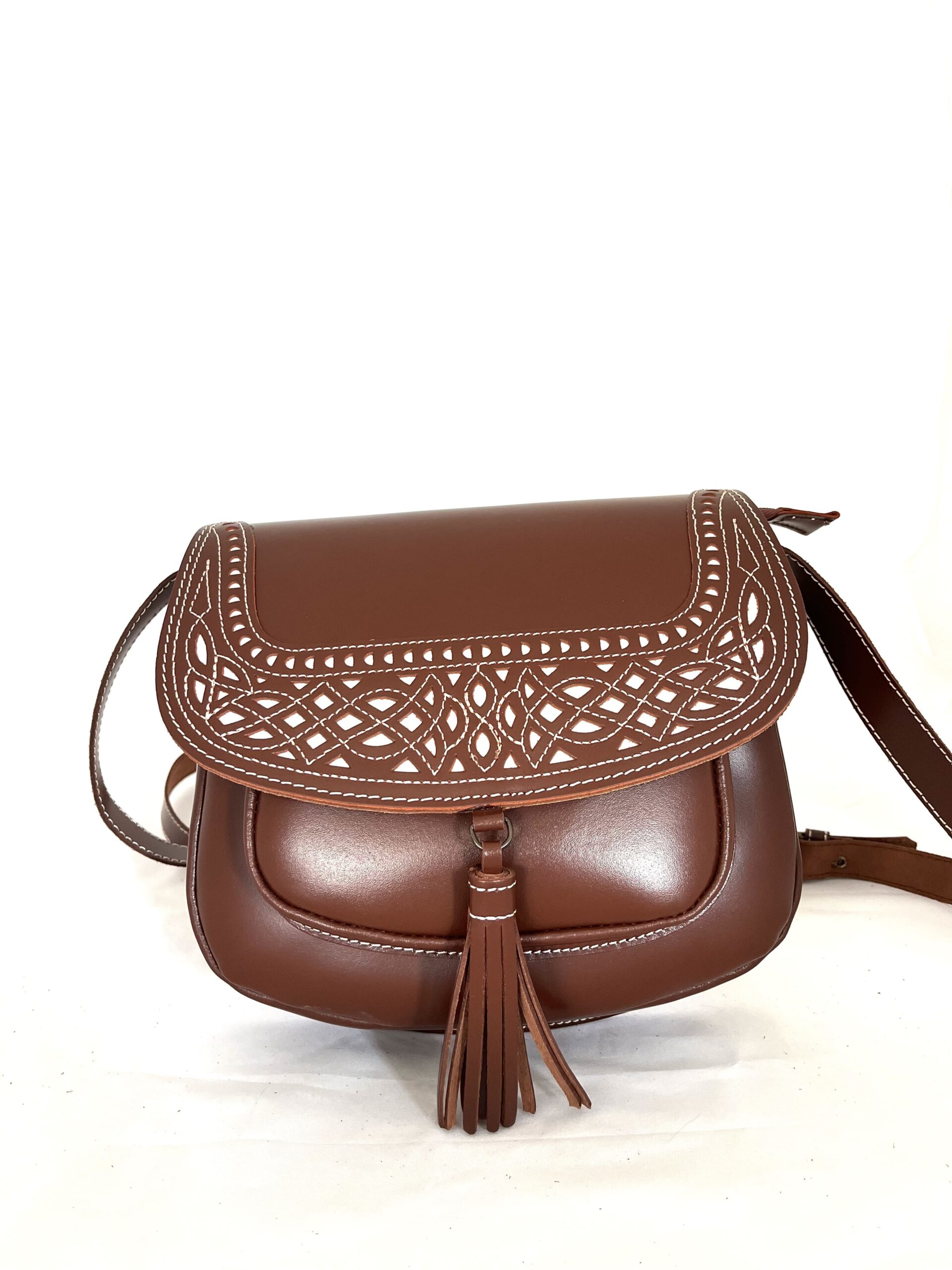 Bolso de Cuero Picado