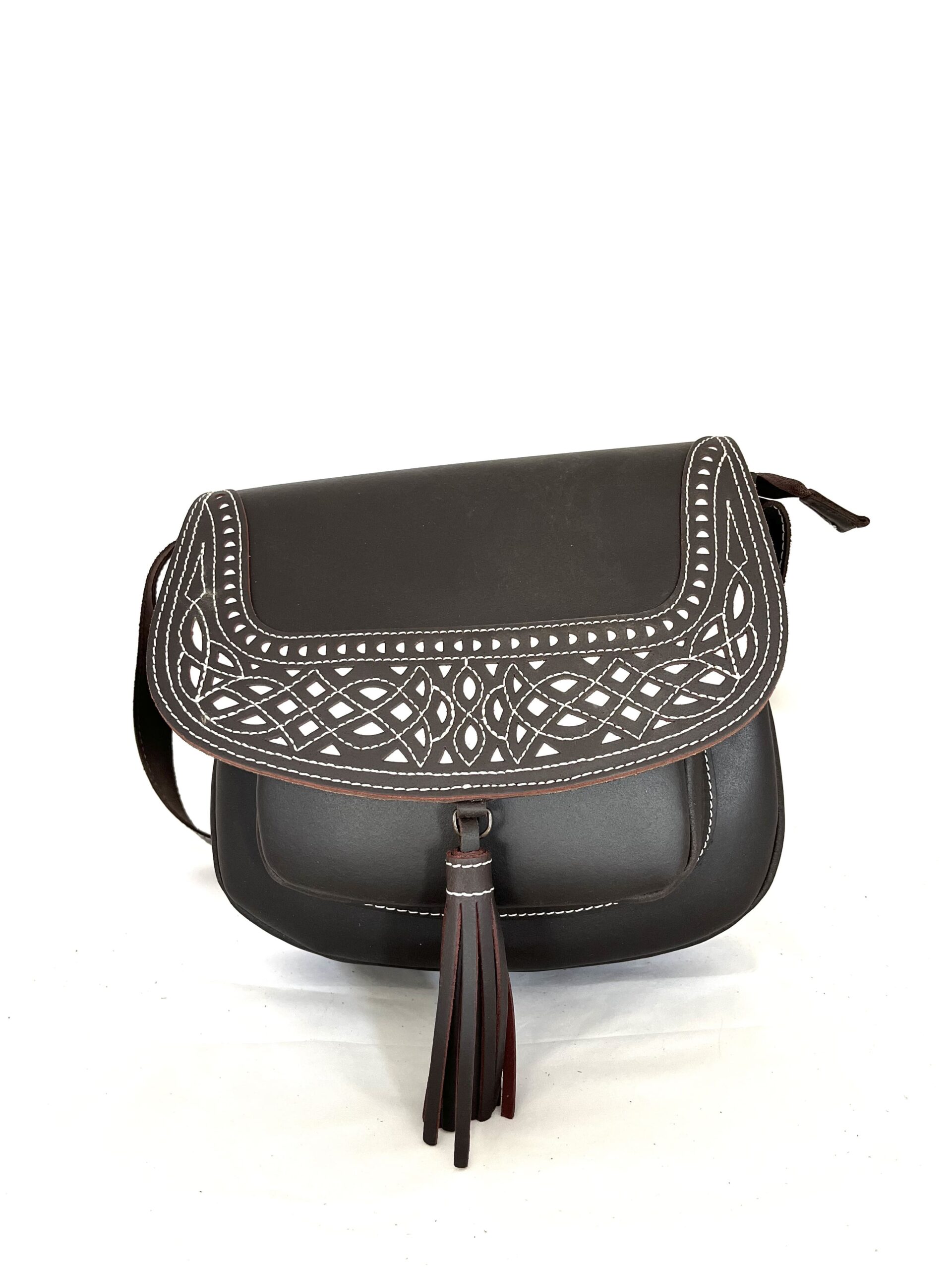 Bolso de Cuero Picado