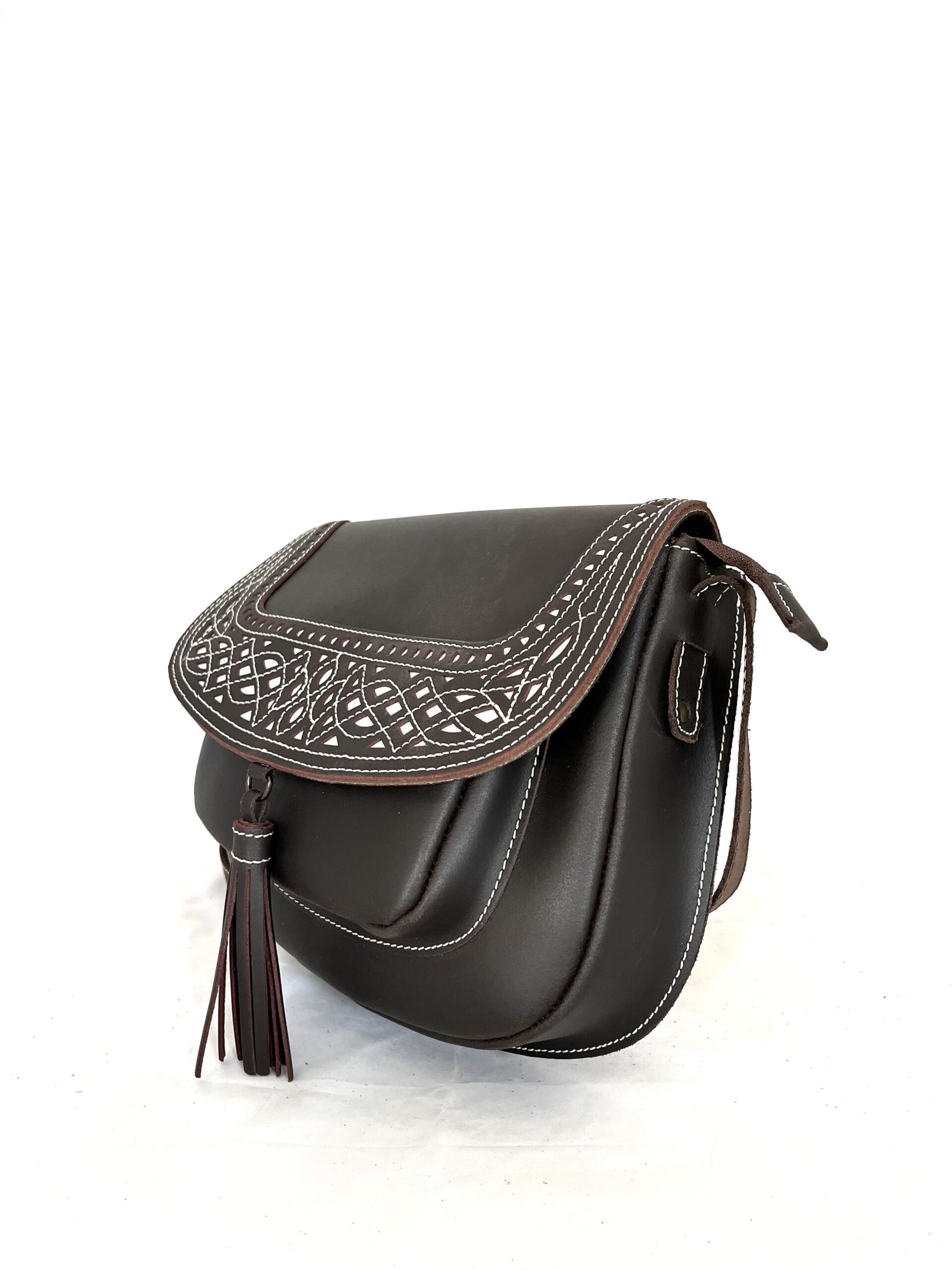 Bolso de Cuero Picado
