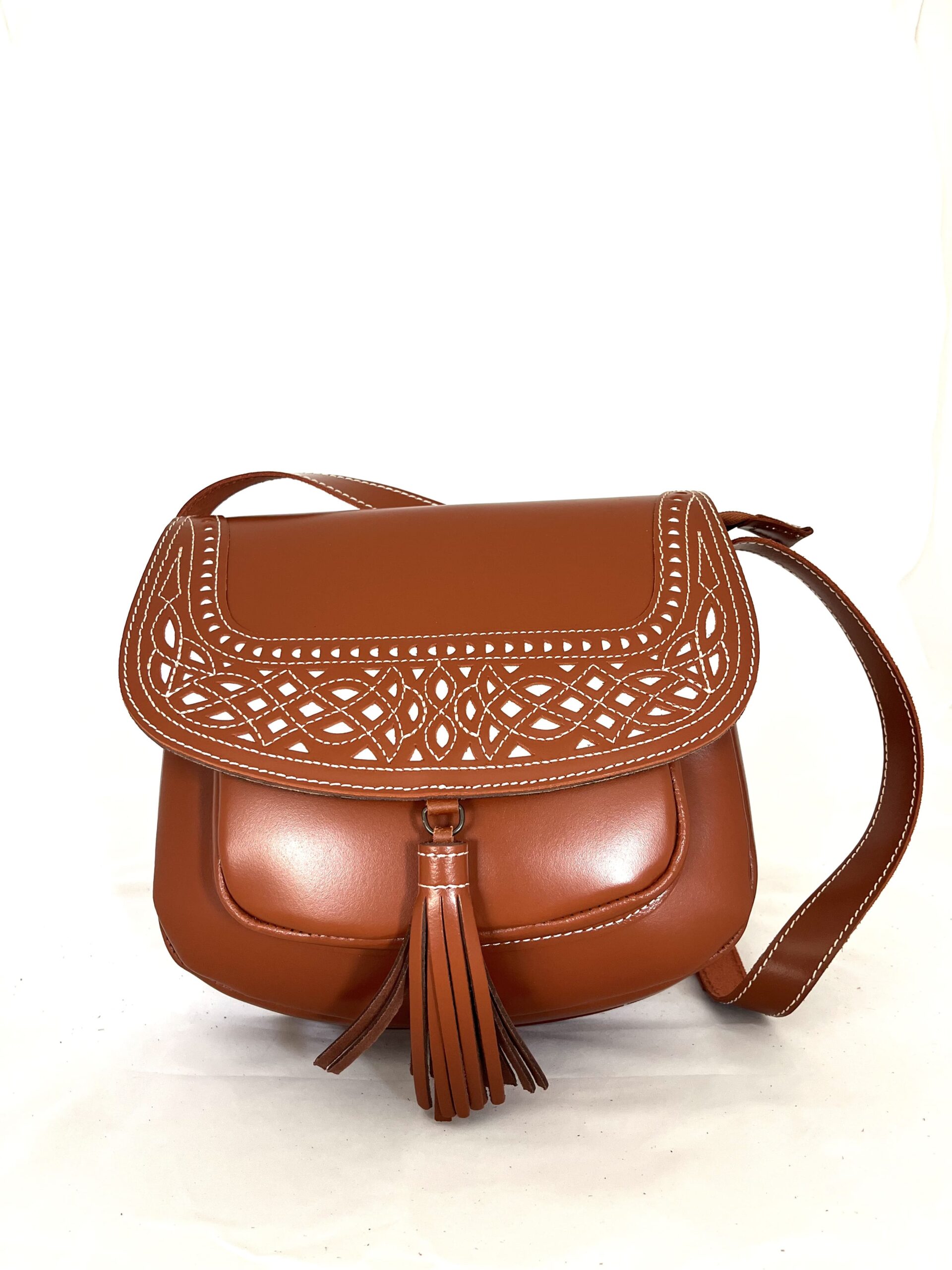 Bolso de Cuero Picado