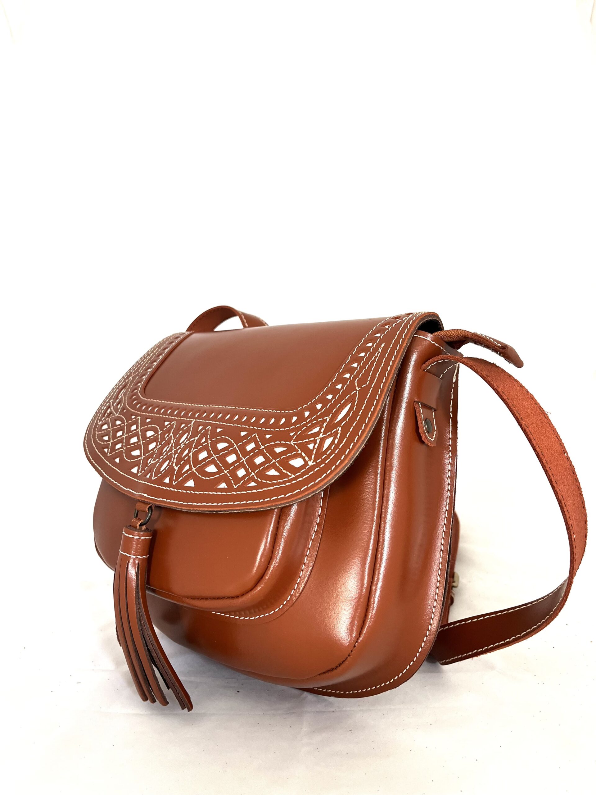 Bolso de Cuero Picado