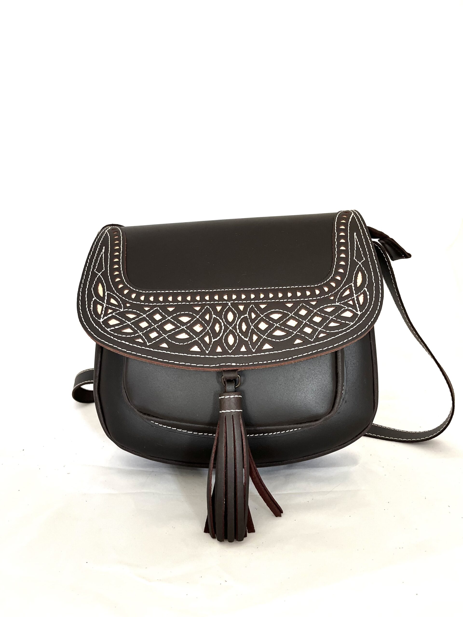 Bolso de Cuero Picado