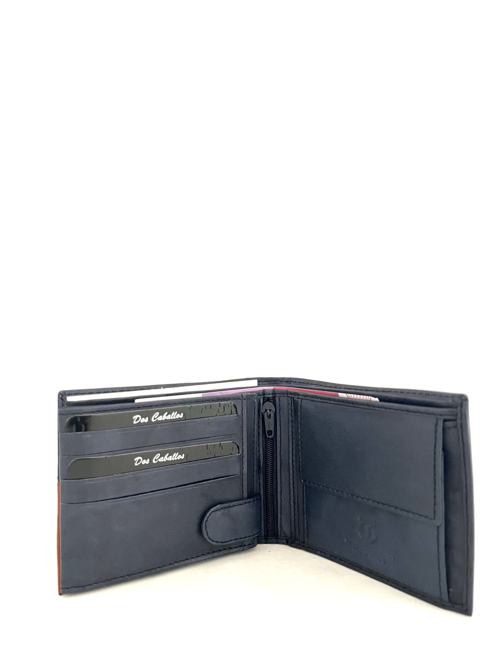Cartera de hombre bicolor