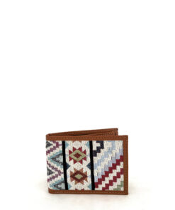 Cartera de piel hombre con diseños étnicos