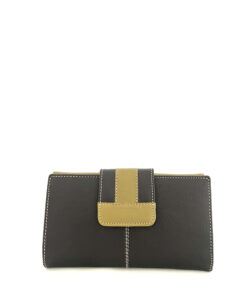 Cartera piel mujer bicolor