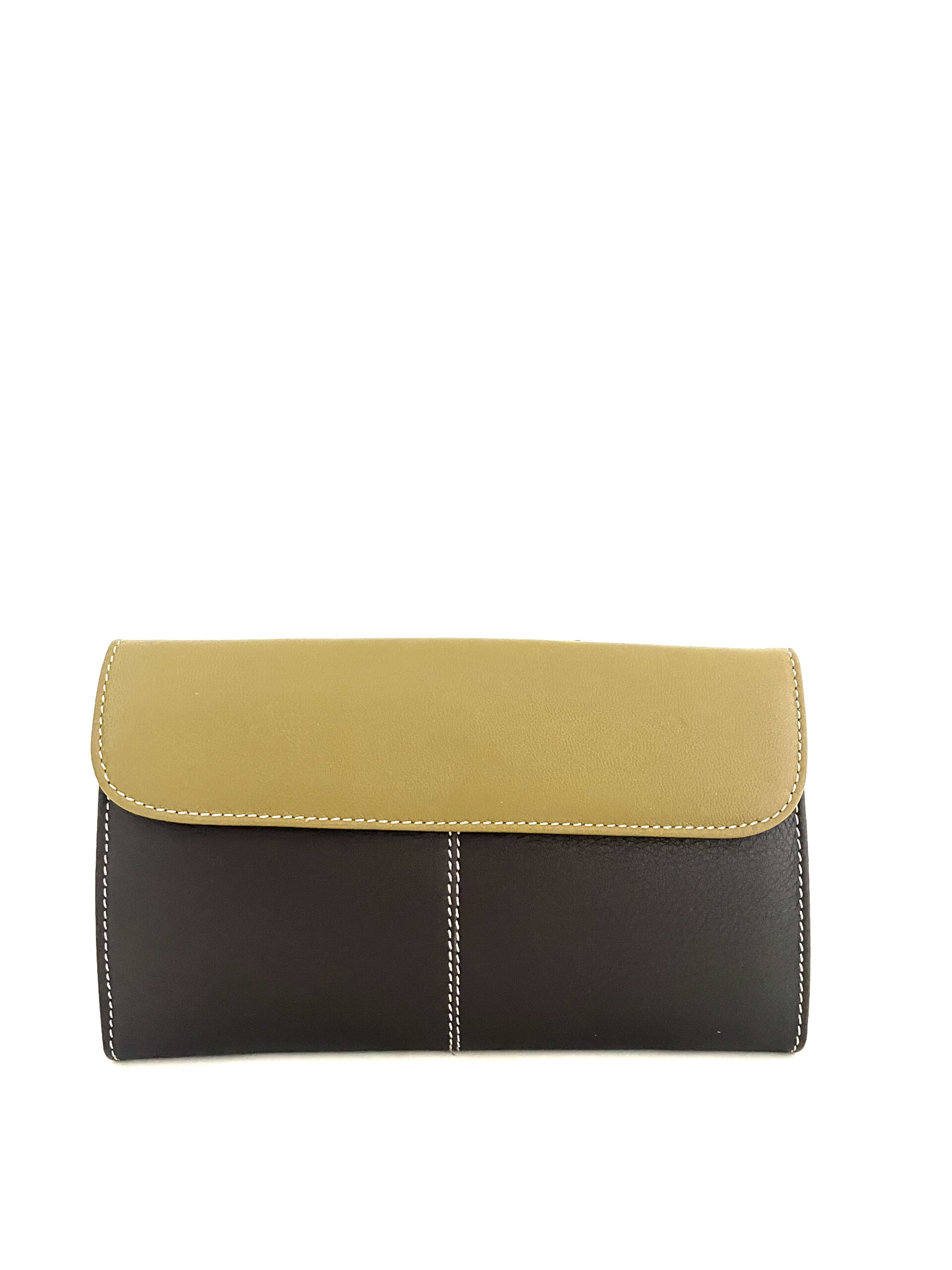 Cartera piel mujer bicolor