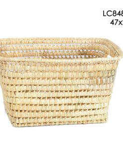 Cesta de palma cuadrada