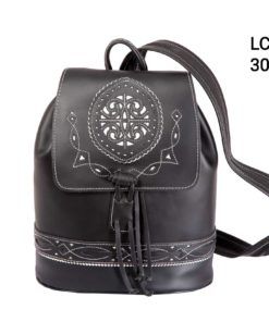 Mochila de piel picada